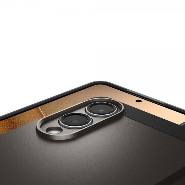 Spigen Samsung Galaxy S25 Edge Deksel Tough Armor MagFit Gunmetal