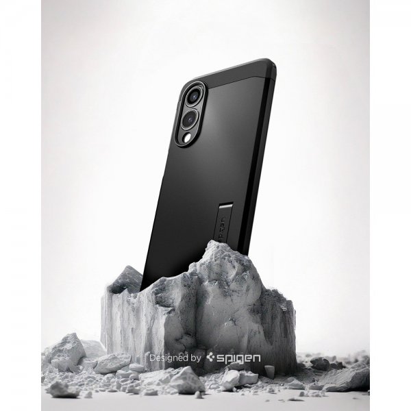 Spigen Samsung Galaxy S25 Edge Deksel Tough Armor MagFit Svart