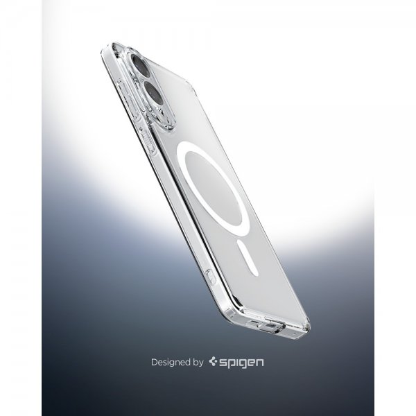 Spigen Samsung Galaxy S25 Edge Deksel Ultra Hybrid MagFit Clear White