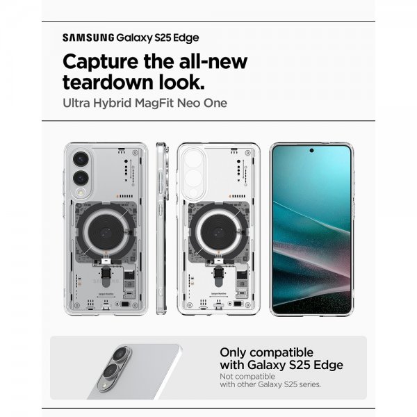 Spigen Samsung Galaxy S25 Edge Deksel Ultra Hybrid Neo One MagFit