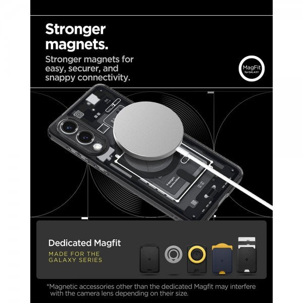 Spigen Samsung Galaxy S25 Edge Deksel Ultra Hybrid Zero One MagFit Svart