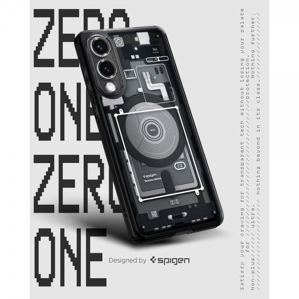 Spigen Samsung Galaxy S25 Edge Deksel Ultra Hybrid Zero One MagFit Svart