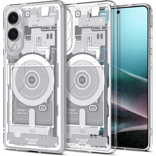 Spigen Samsung Galaxy S25 Edge Deksel Ultra Hybrid Zero One MagFit Hvit