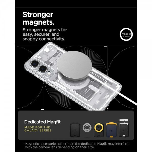 Spigen Samsung Galaxy S25 Edge Deksel Ultra Hybrid Zero One MagFit Hvit