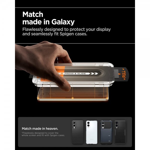 Spigen Samsung Galaxy S25 Edge Skjermbeskytter GLAS.tR EZ Fit Pro