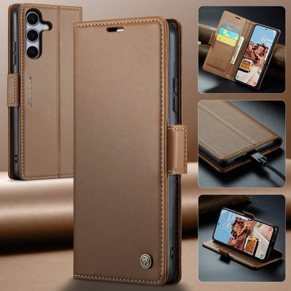CaseMe Samsung Galaxy S25 FE Etui 023 Series Brun
