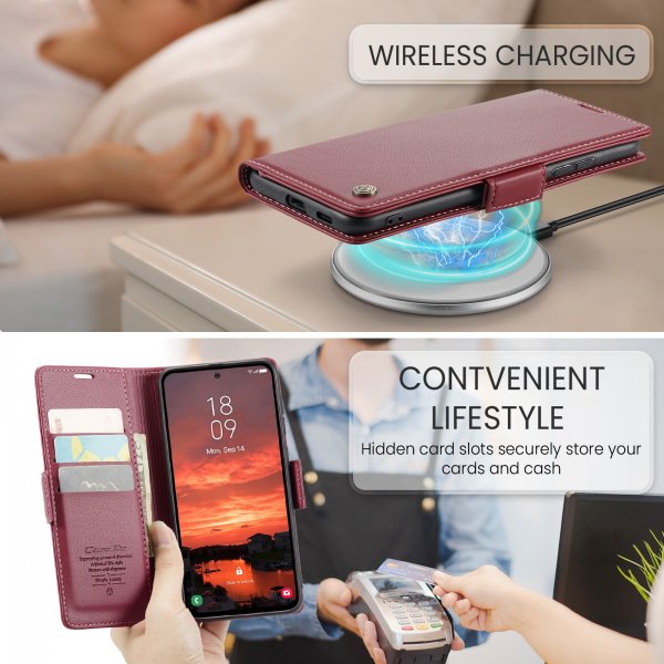 CaseMe Samsung Galaxy S25 FE Etui 023 Series Rød
