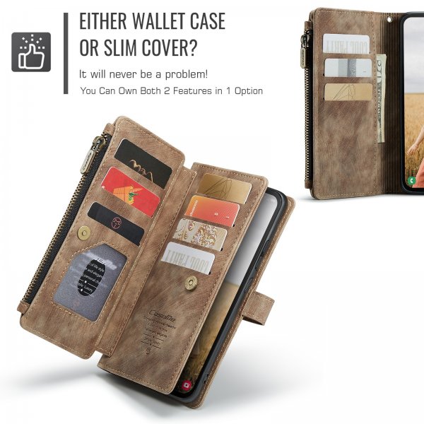 CaseMe Samsung Galaxy S25 FE Etui C30 Series Brun