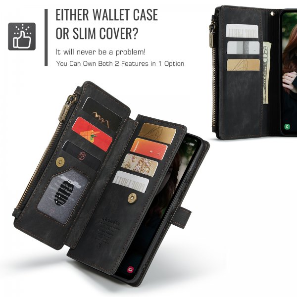 CaseMe Samsung Galaxy S25 FE Etui C30 Series Svart