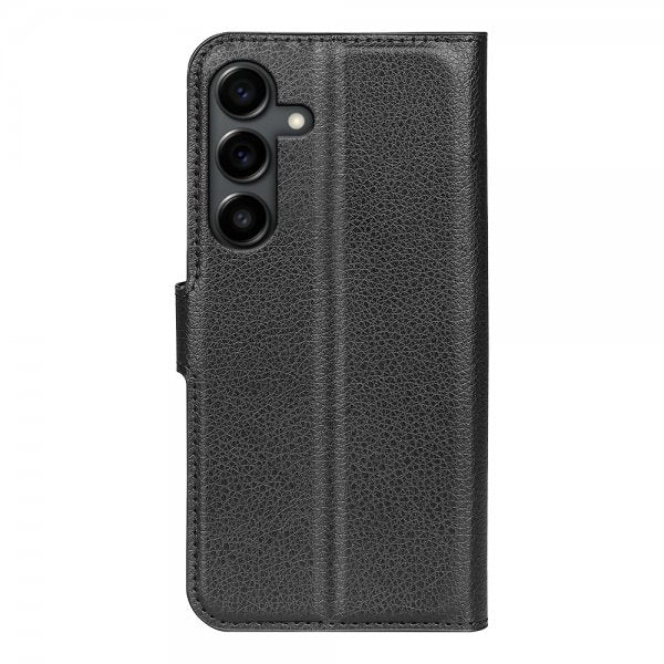 Samsung Galaxy S25 FE Etui Litchi Svart