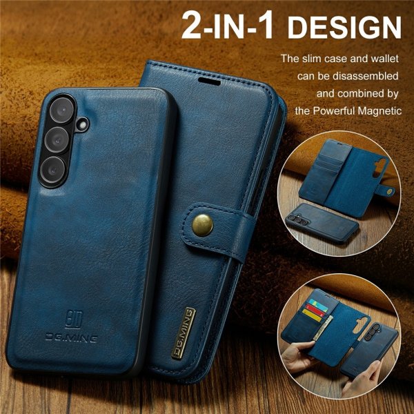 Dg.Ming Samsung Galaxy S25 FE Etui Avtagbart Deksel Blå