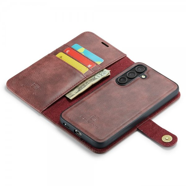 Dg.Ming Samsung Galaxy S25 FE Etui Avtagbart Deksel Rød