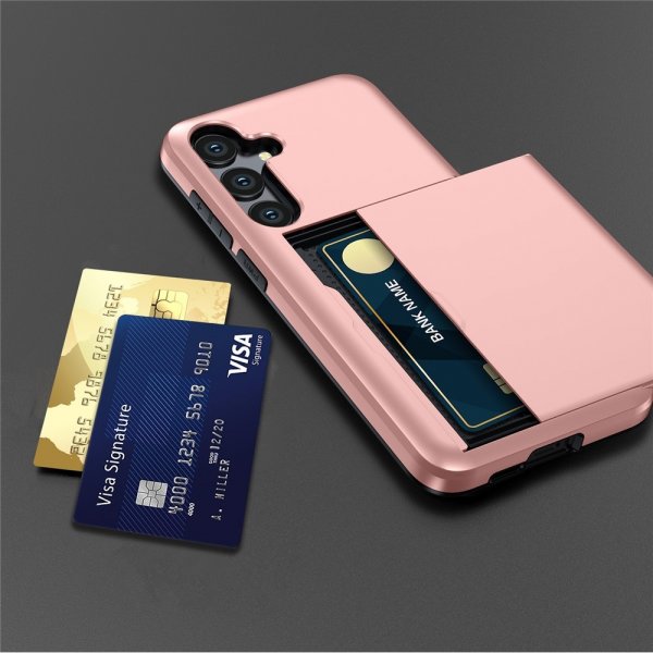 Samsung Galaxy S25 FE Deksel Card Slide Mørkeblå