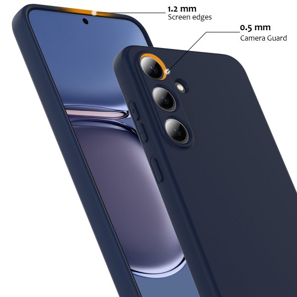 Samsung Galaxy S25 FE Deksel med Stropp Silikon MagSafe Mørkeblå
