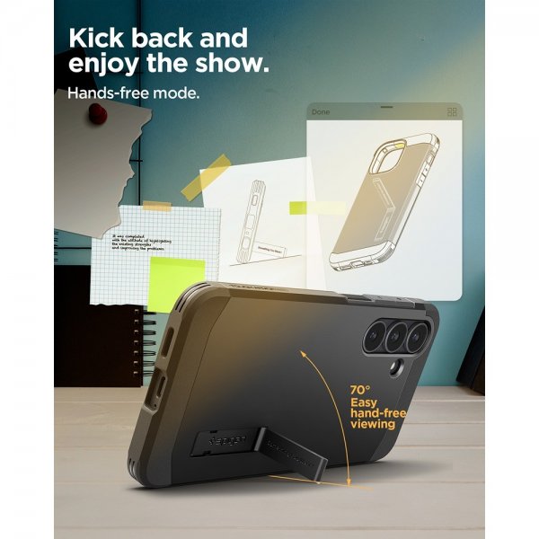 Spigen Samsung Galaxy S25 FE Deksel Tough Armor MagFit Svart