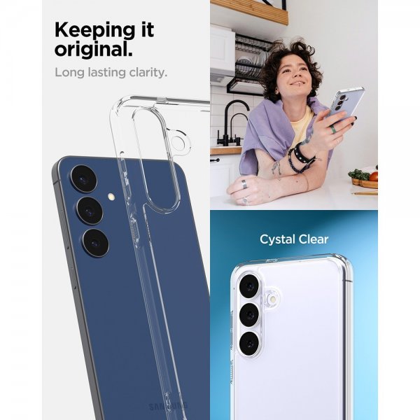 Spigen Samsung Galaxy S25 FE Deksel Ultra Hybrid Crystal Clear