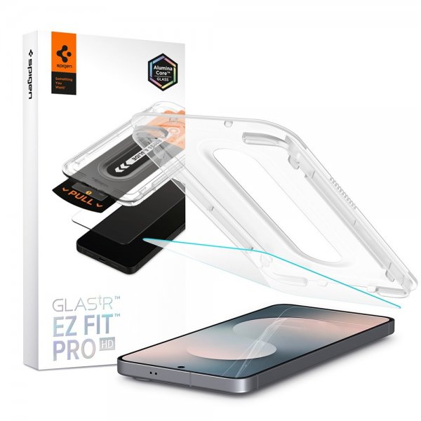 Spigen Samsung Galaxy S25 FE Skjermbeskytter GLAS.tR EZ Fit Pro 2-pakning