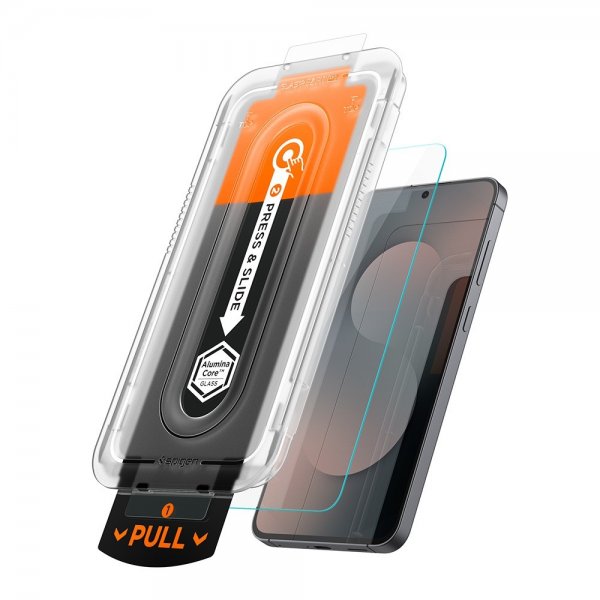 Spigen Samsung Galaxy S25 FE Skjermbeskytter GLAS.tR EZ Fit Pro 2-pakning