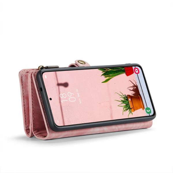 CaseMe Samsung Galaxy S25 Etui 008 Series Avtakbart Deksel Rosa