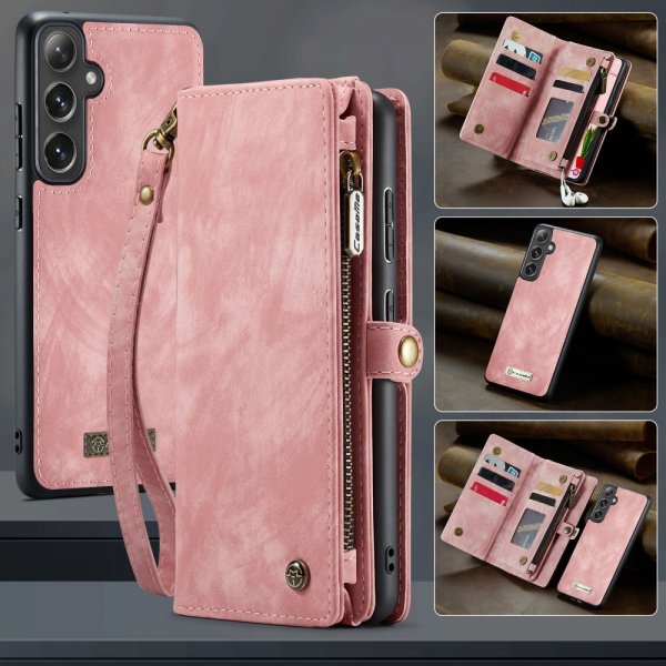 CaseMe Samsung Galaxy S25 Etui 008 Series Avtakbart Deksel Rosa