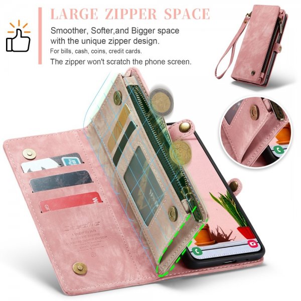 CaseMe Samsung Galaxy S25 Etui 008 Series Avtakbart Deksel Rosa