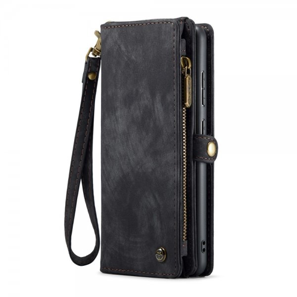 CaseMe Samsung Galaxy S25 Etui 008 Series Avtakbart Deksel Svart