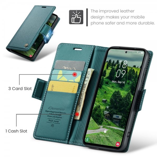 CaseMe Samsung Galaxy S24/S25 Etui 023 Series Grønn