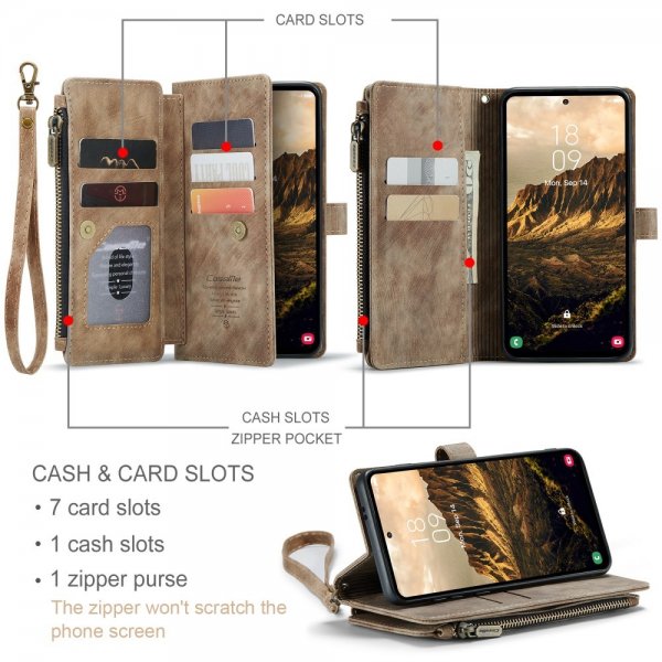 CaseMe Samsung Galaxy S24/S25 Etui C30 Series Brun