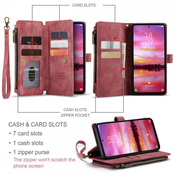 CaseMe Samsung Galaxy S24/S25 Etui C30 Series Rød