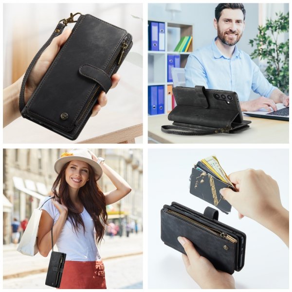 CaseMe Samsung Galaxy S24/S25 Etui C30 Series Svart