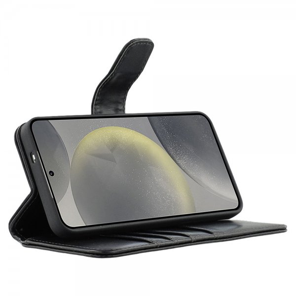 Nordic Covers Samsung Galaxy S24/Galaxy S25 Etui Essential Leather Raven Black