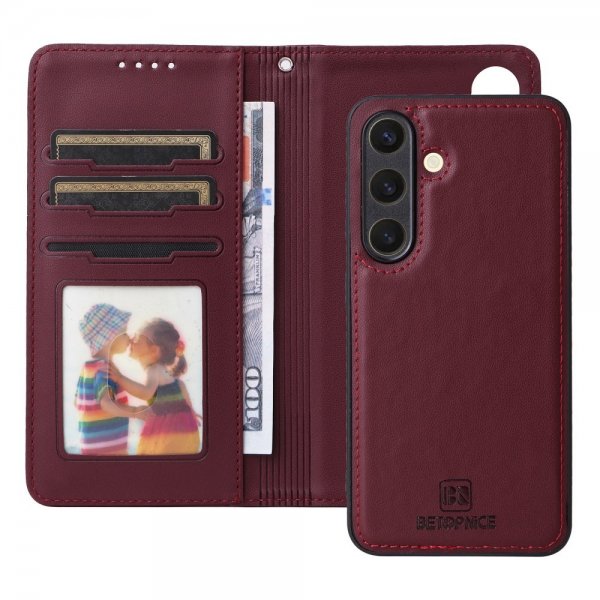 Betopnice Samsung Galaxy S25 Etui Avtagbart Deksel 005 Rød