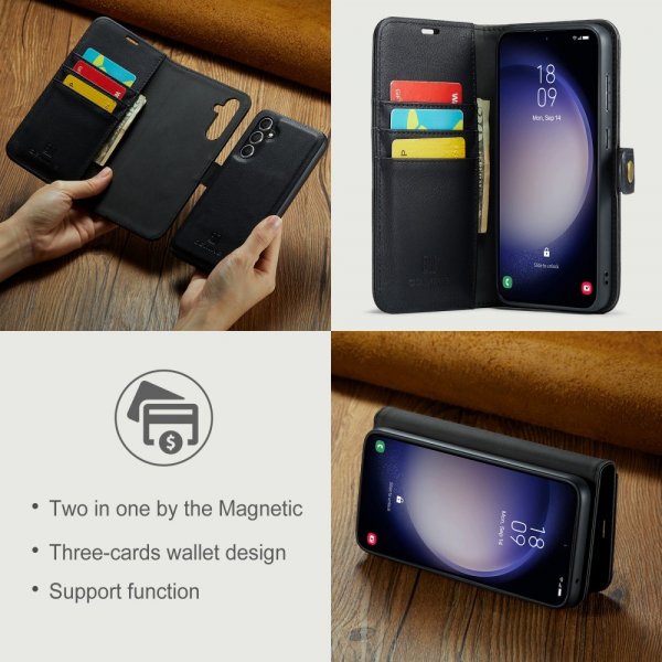 Dg.Ming Samsung Galaxy S25 Etui Avtagbart Deksel Svart