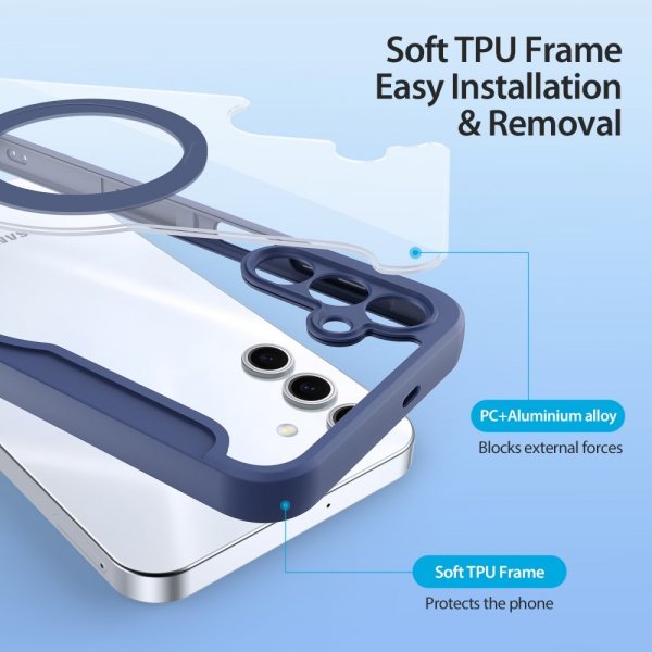 Dux Ducis Samsung Galaxy S25 Etui Skin X Pro Series MagSafe Blå