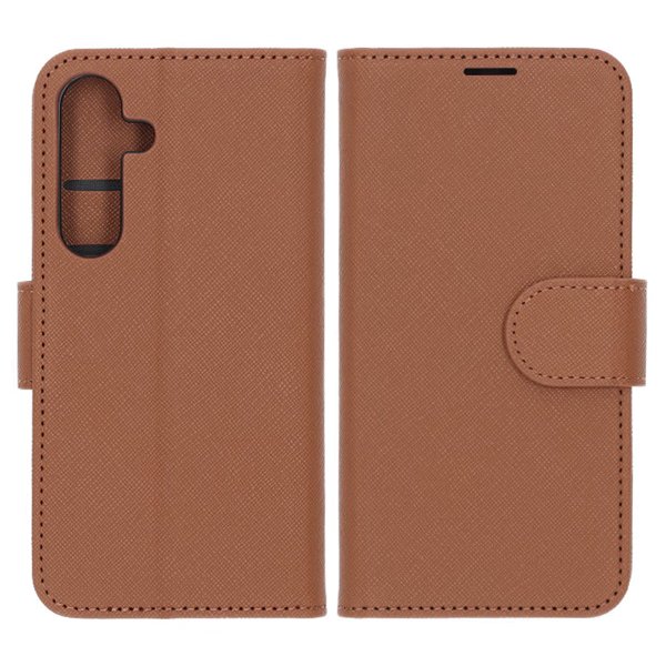 Samsung Galaxy S25 Etui med Kortlomme stativfunksjon Brun