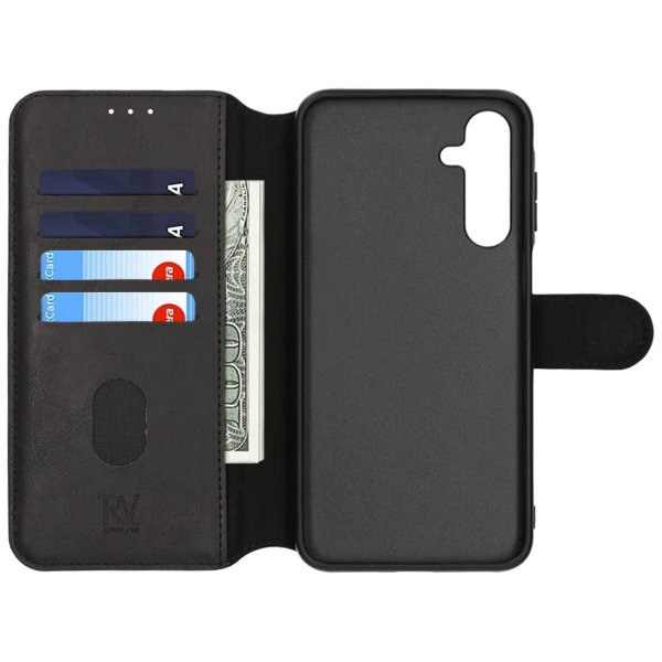Rvelon Samsung Galaxy S25 Etui 4 Kortlomme Svart