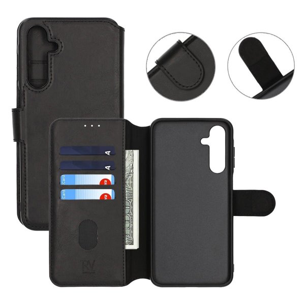 Rvelon Samsung Galaxy S25 Etui 4 Kortlomme Svart