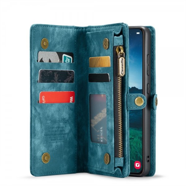 CaseMe Samsung Galaxy S25 Plus Etui 008 Series Avtakbart Deksel Blå