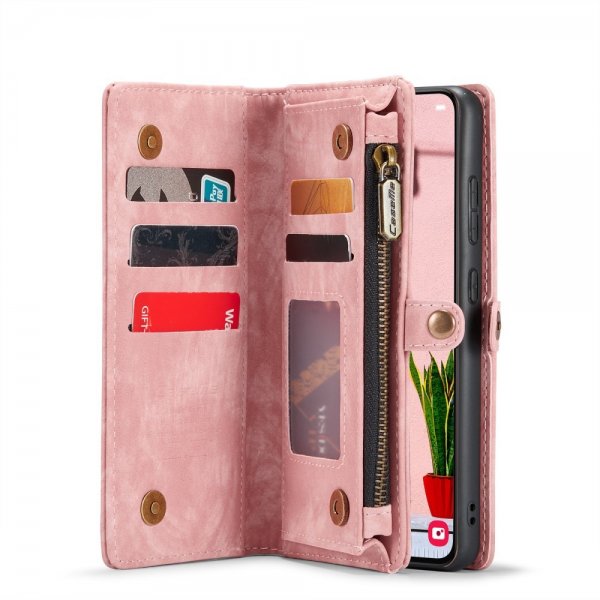 CaseMe Samsung Galaxy S25 Plus Etui 008 Series Avtakbart Deksel Rosa