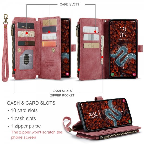 CaseMe Samsung Galaxy S24 Plus/S25 Plus Etui C30 Series Rød