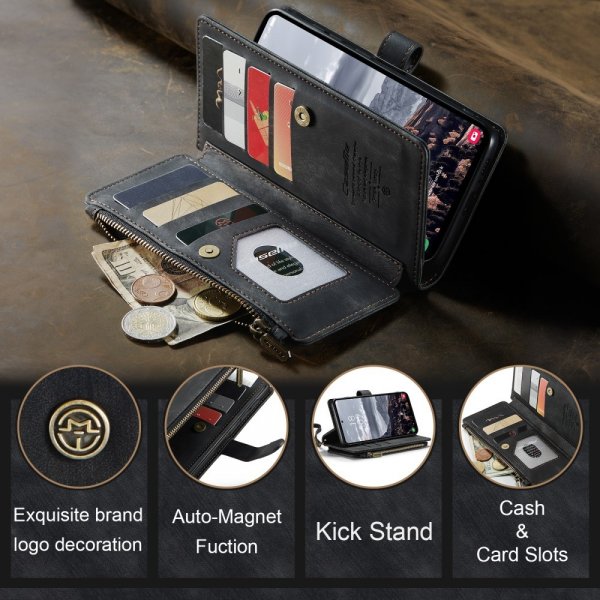 CaseMe Samsung Galaxy S24 Plus/S25 Plus Etui C30 Series Svart