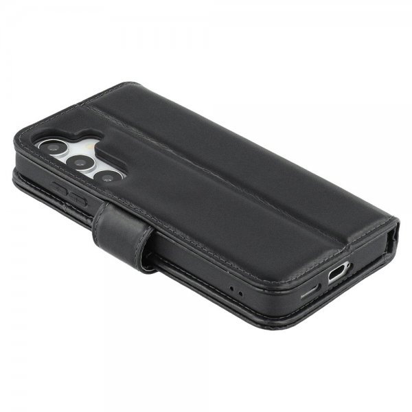 Nordic Covers Samsung Galaxy S24 Plus/Galaxy S25 Plus Etui Essential Leather Raven Black