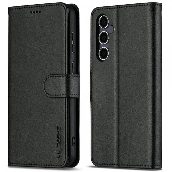 Lc.Imeeke Samsung Galaxy S25 Plus Etui med Kortlomme stativfunksjon Svart