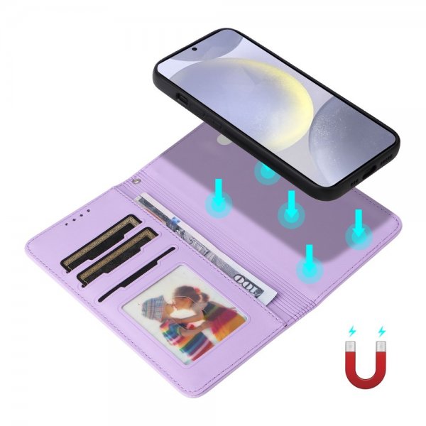 Betopnice Samsung Galaxy S25 Plus Etui Avtagbart Deksel 005 Lilla