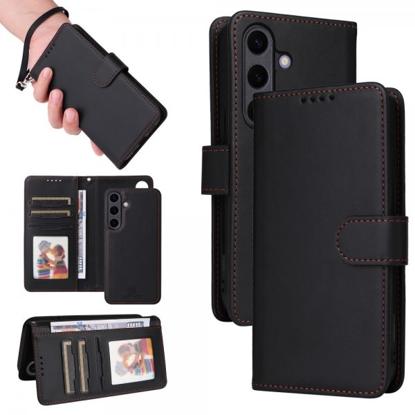 Betopnice Samsung Galaxy S25 Plus Etui Avtagbart Deksel 005 Svart