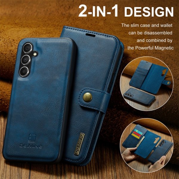 Dg.Ming Samsung Galaxy S25 Plus Etui Avtagbart Deksel Blå