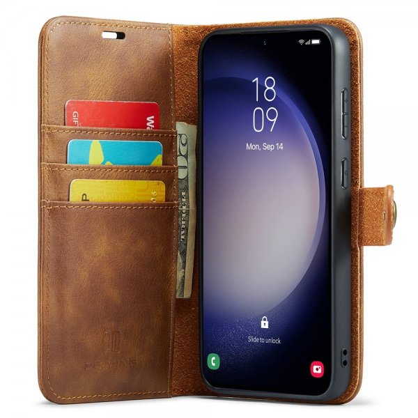 Dg.Ming Samsung Galaxy S25 Plus Etui Avtagbart Deksel Brun