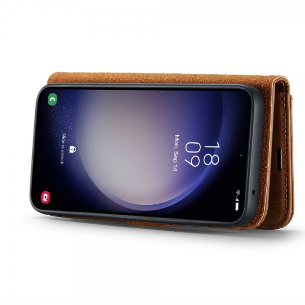 Dg.Ming Samsung Galaxy S25 Plus Etui Avtagbart Deksel Brun