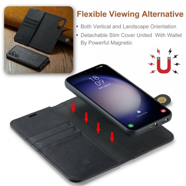 Dg.Ming Samsung Galaxy S25 Plus Etui Avtagbart Deksel Svart