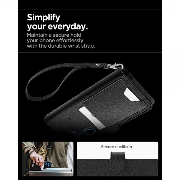 Spigen Samsung Galaxy S25 Plus Etui Wallet S Svart